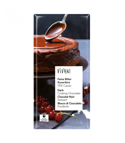 Vivani Overtrækschokolade Mørk Ø